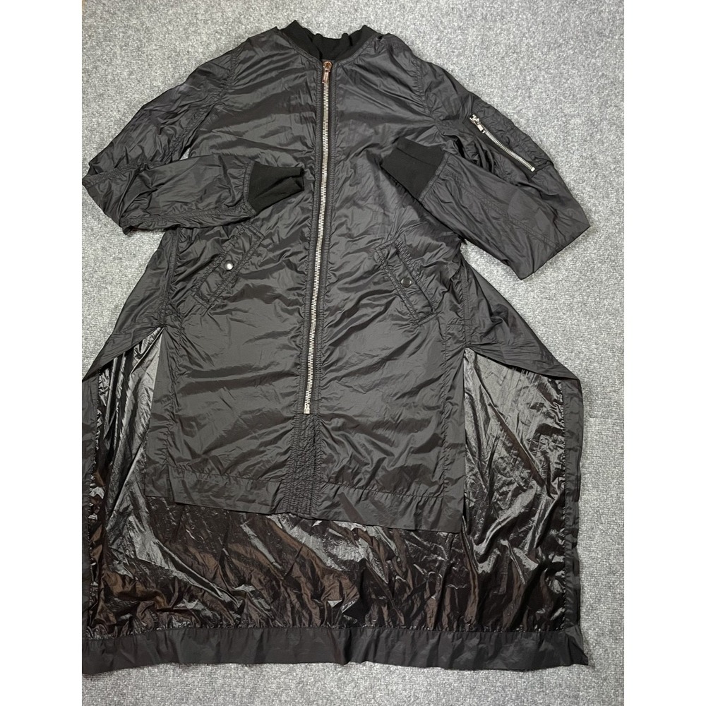 Rick Owens DRKSHDW Full Zip Jacket Small Black Cybergoth Avante Garde Mad Max